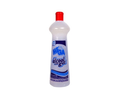 ÁLCOOL GEL 70% INPM NEUTRO - 500 ML - MEGA